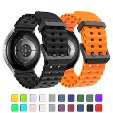 Marine Samsung Galaxy Watch 7 Sport Band 40mm 44mm Silicone Strap - Soft No-Gap