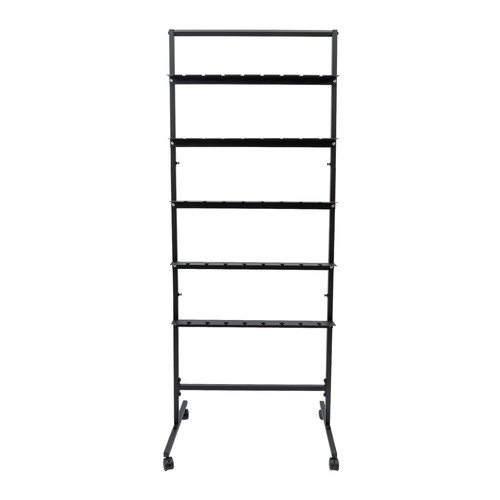 5-Tier Champagne Wine Glass Rack With Swivel Casters For Elegant Display - 第 6/21 張圖片