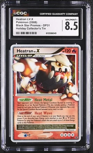 CGC 8.5 Heatran LV.X 2008 Black Star Promos DP31 Holo Pokemon Card