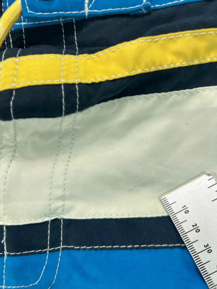 Pantalones Cortos de Natación Caribbean Joe Island Para Hombres Grandes Azul Amarillo Malla Forrados Chino 1 Foto 4 de 4