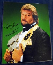 Ted DiBiase The Million Dollar Man Money Inc. WWF WWE Signed 11x14 Photo w/COA