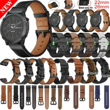 Quick Release Leather Strap For Garmin Fenix 7 7X 6 6X Pro 5 5X 3HR 3 Watch Band