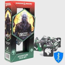 Drizzt Ranger Class Dice - Set of 7 Green - Sirius Dice D&D RPG