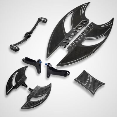 Black Blade Floorboards Shifter Lever Set Pedals Fits Harley Road Glide FLHXS