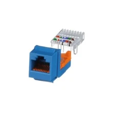 Panduit NK5E88MBUY Cat-5e Leadframe Keystone Jack Module UTP RJ45 Blue