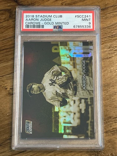 2018 Stadium Club Chrome AARON JUDGE SCC241 Gold Minted - PSA 9 MINT