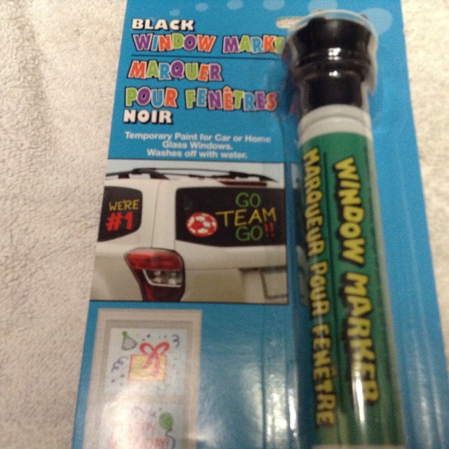 New BLACK Temporary Marker Paint Car Windows Washable eBay