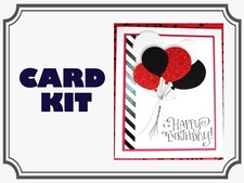 Masculine Birthday Card Kit  DIY Kit  Masculine Birthday Balloons Cards