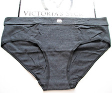 VICTORIA'S SECRET Cotton Hiphugger Panty VS Dark Charcoal Heather Gray S M L XL