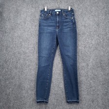 7 For All Mankind Jeans Womens 28 Blue b air High Waist Ankle Skinny Dark Wash