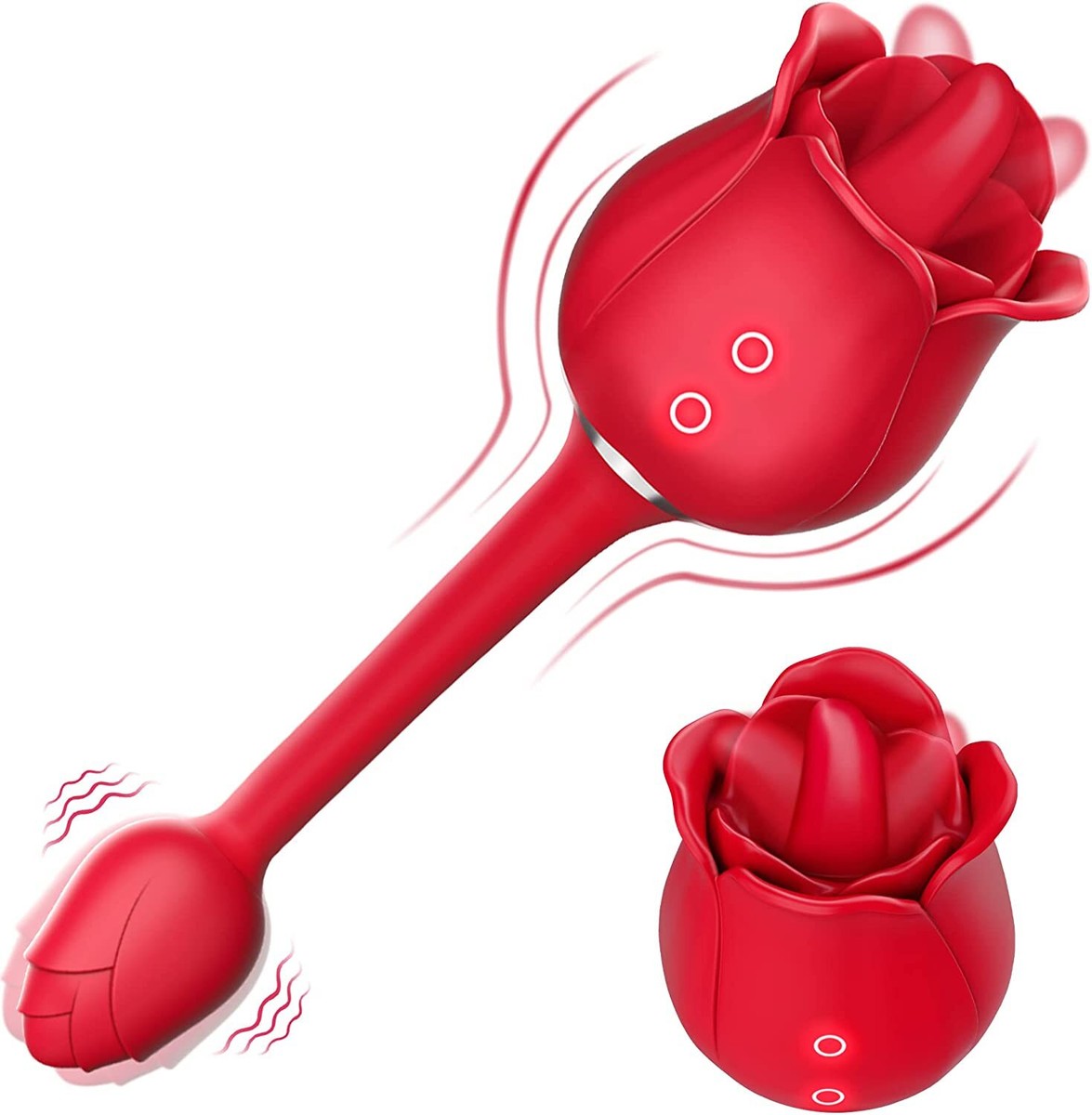 9 Tongue-Licking-Vibrating-Modes-Cute-Vibrator-Women-Massager USB Charging  Mute