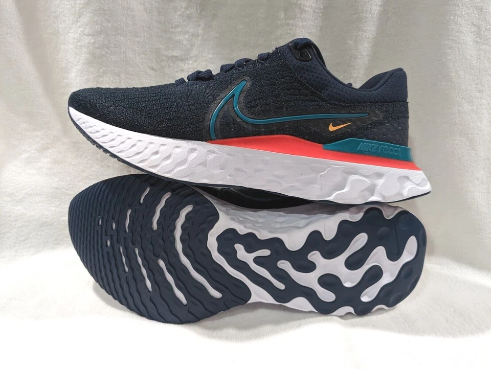 Nike React Infinity Run FK 3 Navy Obsidian/Multi Men's Running Shoes-Asst Sz NWB - Image 4 of 4