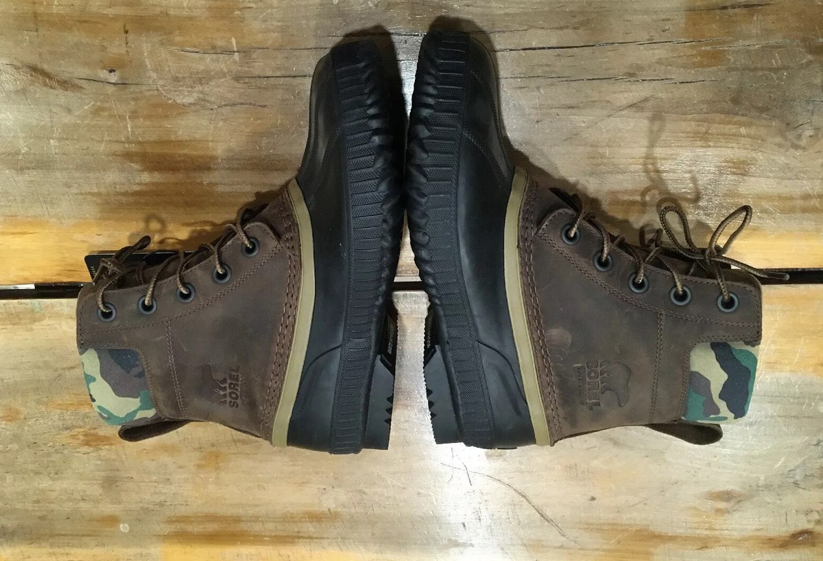 Sorel for J CREW Mens Cheyanne II Leather Duck Boots Brown Camo Size 11 Sorel Cheyanne™ II Waterproof Leather Boot - Clothing in  main image 3