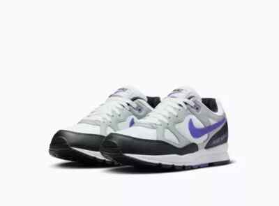 Nike Men Air Span II Wolf Grey Hyper Gryape-Black AH8047 013 size 9.5 - 14