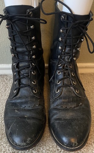 Justin L506 Black Leather Lacers 