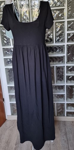 H&M Mama Maternity Schwangerschaft Umstandsmode Kleid Schwarz | S