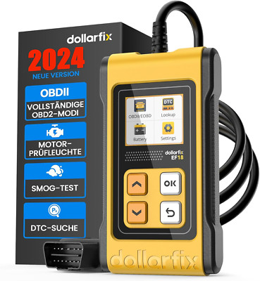 Dollarfix EF18 Profi KFZ OBD2 Diagnosegerät Auto Scanner Auslesegerät Tool DE