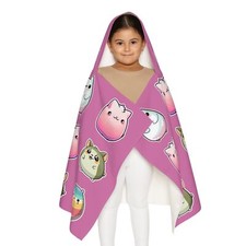 Cute Squishmallow Youth Hooded Towel, Bath Robe, Beach Towel, Gift for Kids,