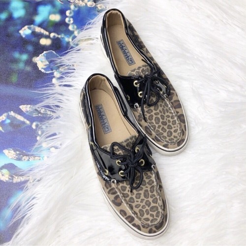 leopard print sperry