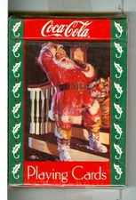 Sealed Deck "Santa/Stairs Coca Cola" Standard Playing Cards, 1993, USPC