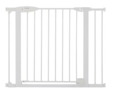 Toddleroo by 29.75"-40.5" Tall Bright Choice Auto-Close Baby Safety Gate, White