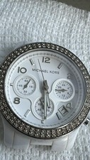 Michael Kors MK5188 Womens Qrtz Watch, Chrono Ceramic runs great see desc A10