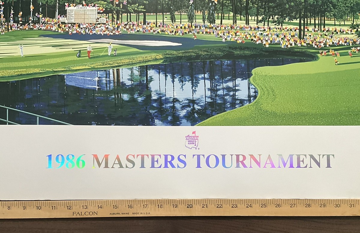 Hiro Yamagata Giclee Poster 1986 Masters Tournament Augusta Hiro Yamagata Giclee Poster 1986 Masters Tournament Augusta