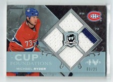07-08 UD Upper Deck The Cup Foundations  Michael Ryder  /25  Quad Jerseys