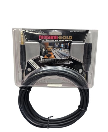 Mogami GOLD 1/4" TRS to 1/4" TRS Hi-definition multipurpose Cable | 20 Feet - Picture 2 of 2