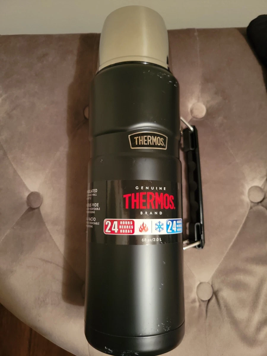 Genuine Thermos Brand Stainless Steel Vacuum Insulated 68oz Black