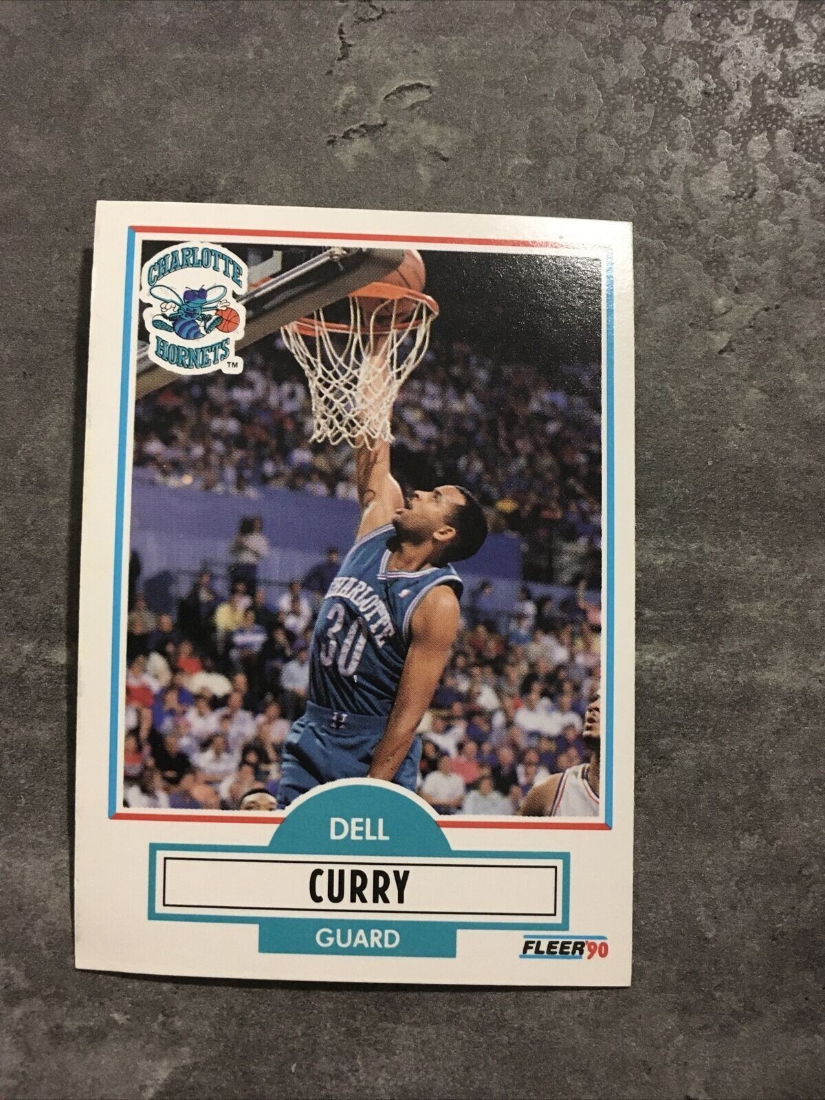 Dell Curry Hornets 1990-91 Fleer #18