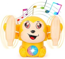 Dancing Monkey Musical Toy for Kids Baby Spinning Rolling Doll Tumble Toy
