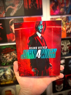 JOHN WICK 4: Bluray+DVD+Digital w/SLIPCOVER (BRAND NEW, SEALED)