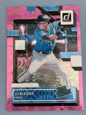 JJ BLEDAY 2022 DONRUSS RATED PROSPECT PINK FIREWORKS HOLO #RP-8 MARLINS