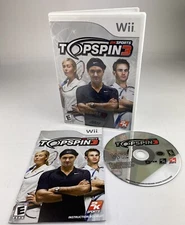 Top Spin 3 (Nintendo Wii - 2008) Complete in Box CIB