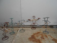 OGGETTI IN FERRO AFRICANI-PORTACANDELA INDONESIA STOCK (Q5)! IDEA REGALO