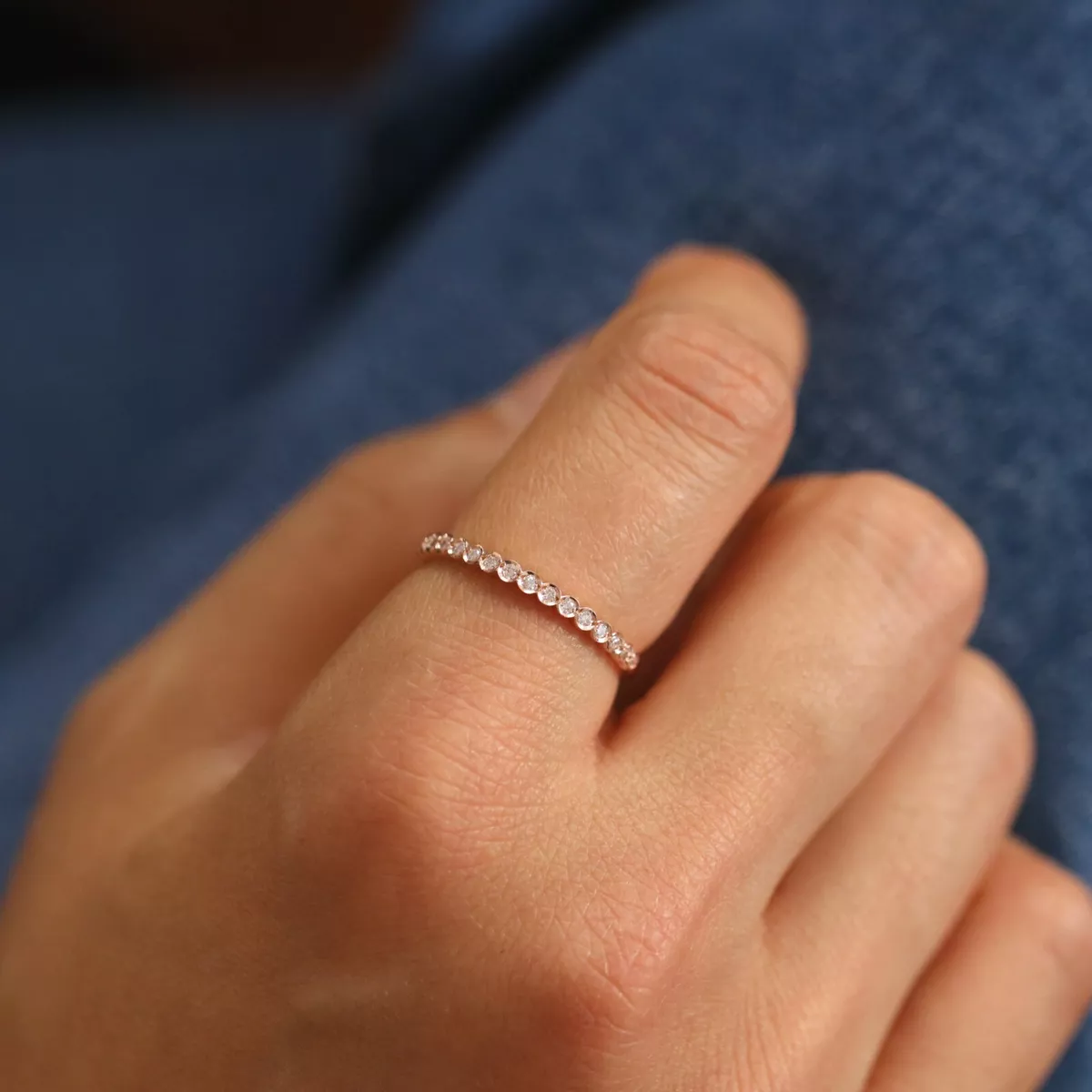 Half eternity diamond ring sale