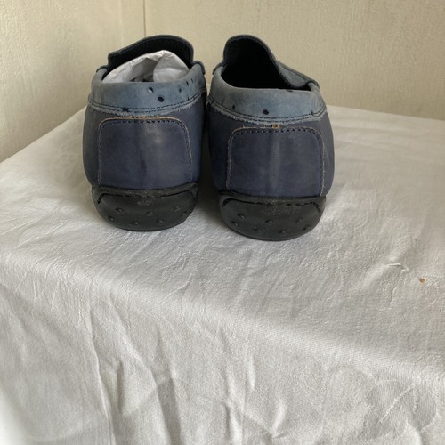 LADIES LOAFERS/DRIVING SHOES BLUE LEATHER PATRIZIO DOLCI Size 42 cost £120.00 - Picture 4 of 12