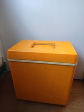 Ancienne Glacière Deco Vintage Orange