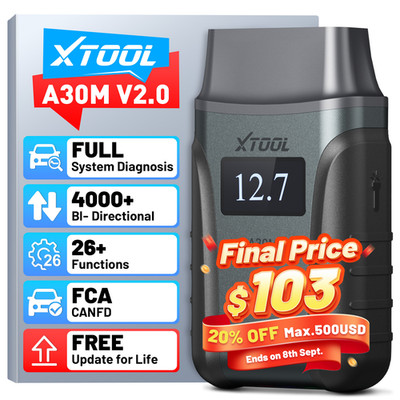 2026 XTOOL A30M V2.0 Bi-directional Diagnostic Tool Full System OBD2 Scanner Car
