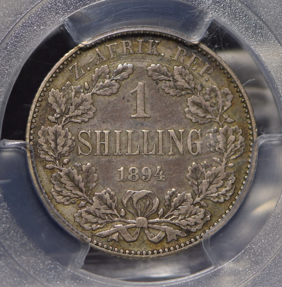 South Africa 1894 Shilling PCGS VF35 PC0525 combine shipping - Image 2 of 3