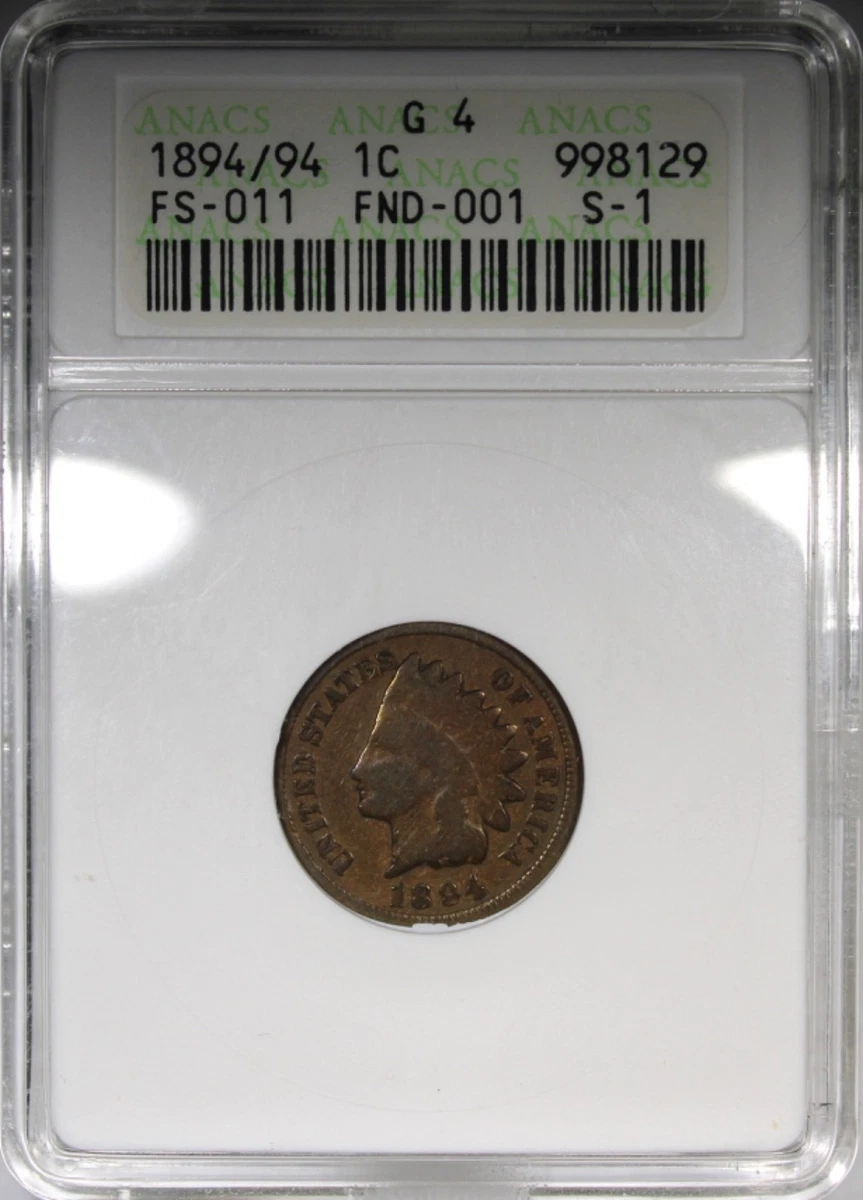 ANACS 1894 Year Indian Head Small Cents (1859-1909) for sale | eBay