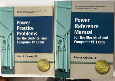 Power Reference Manual + Power Practice Problems books for PE Electrical exam
