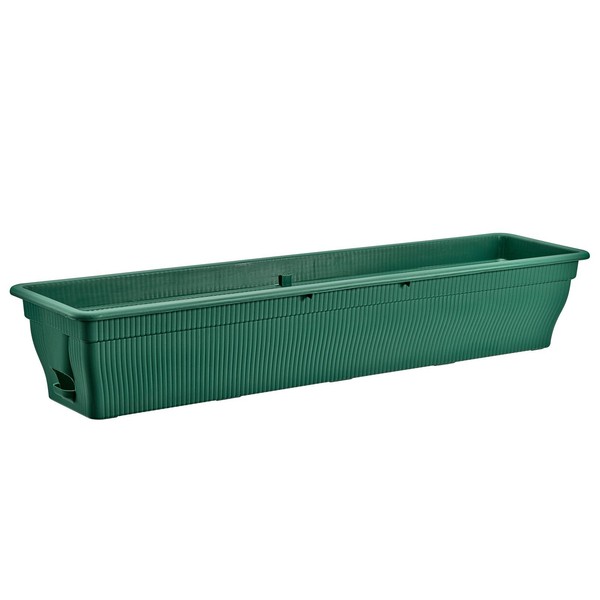Blumenkasten Balkonkasten 100Cm Pflanzkasten Stabil Mit Wasserspeicher GrüN-image