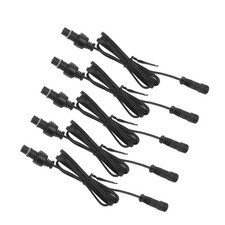 5-Pack 1M/3.3ft 2-Pin IP67 Waterproof Extension Cables For RGBW Decking