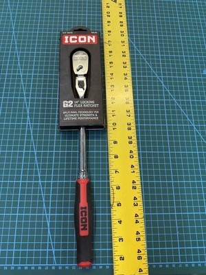 ICON R2LKG 3/8 INCH DRIVE G2 14 INCH LOCKING FLEX HEAD RATCHET