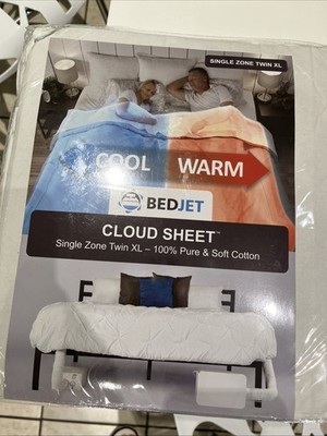 NEW BedJet Cloud Sheet Single Zone Twin XL 100% Cotton Cooling & Warming Climate