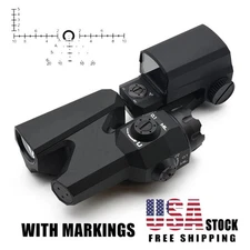 Combo D-EVO LCO Red Dot Sight Rifle Scope 6x Magnifier  Shockproof Mount Hunting