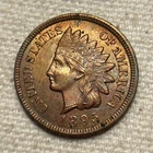 1895 INDIAN HEAD CENT PENNY BU DETAILS FULL LIBERTY W/ NICE FEATHERS SHARP COIN