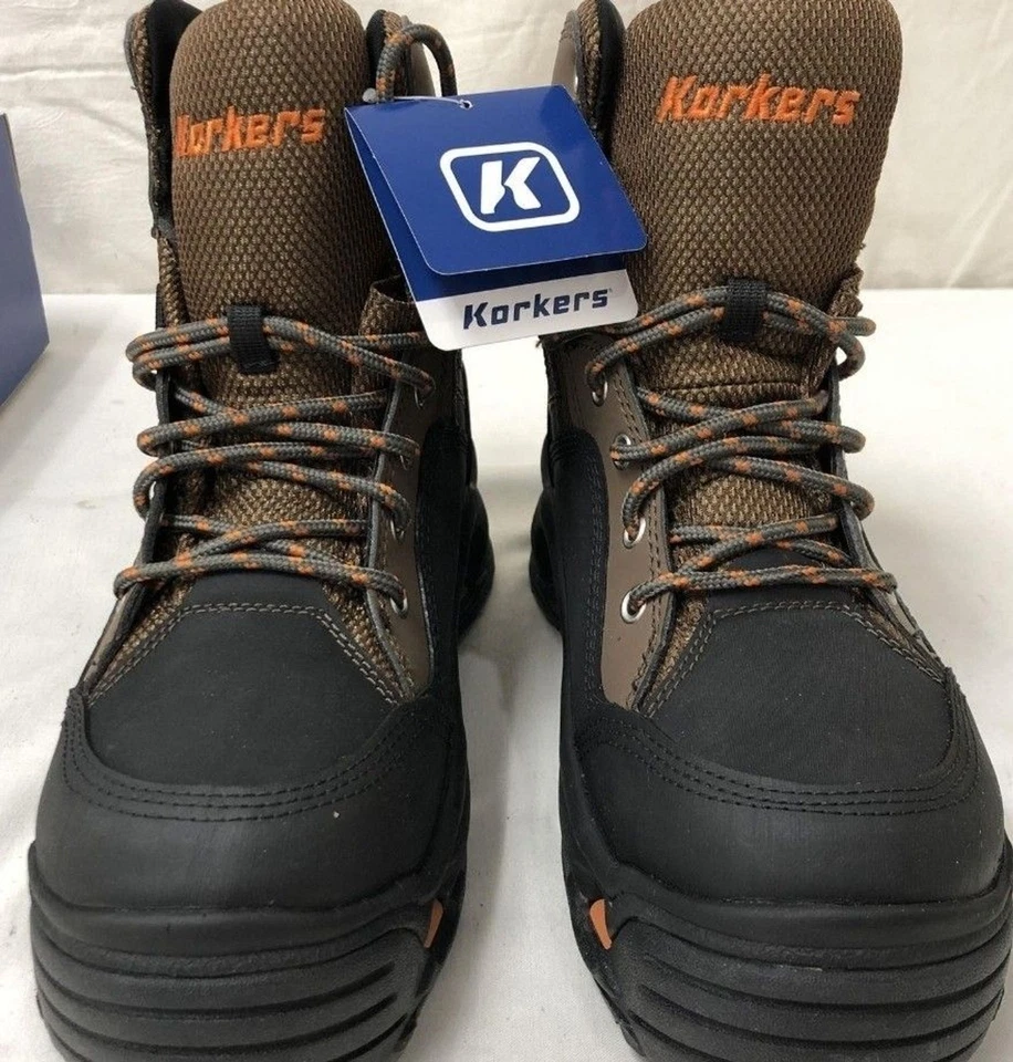 Korkers Buckskin Wading Kling-On & White Felt Soles New Size 8 Winter Boots NIB - Image 3 of 4